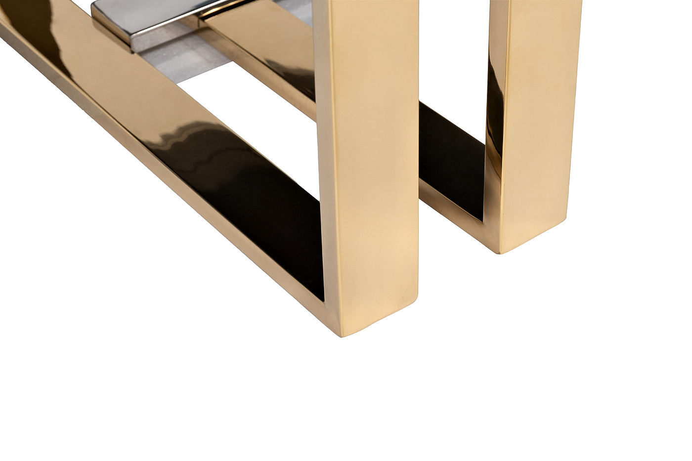 Стол журнальный черное стекло/хром/золото Garda Decor 47ED-20910