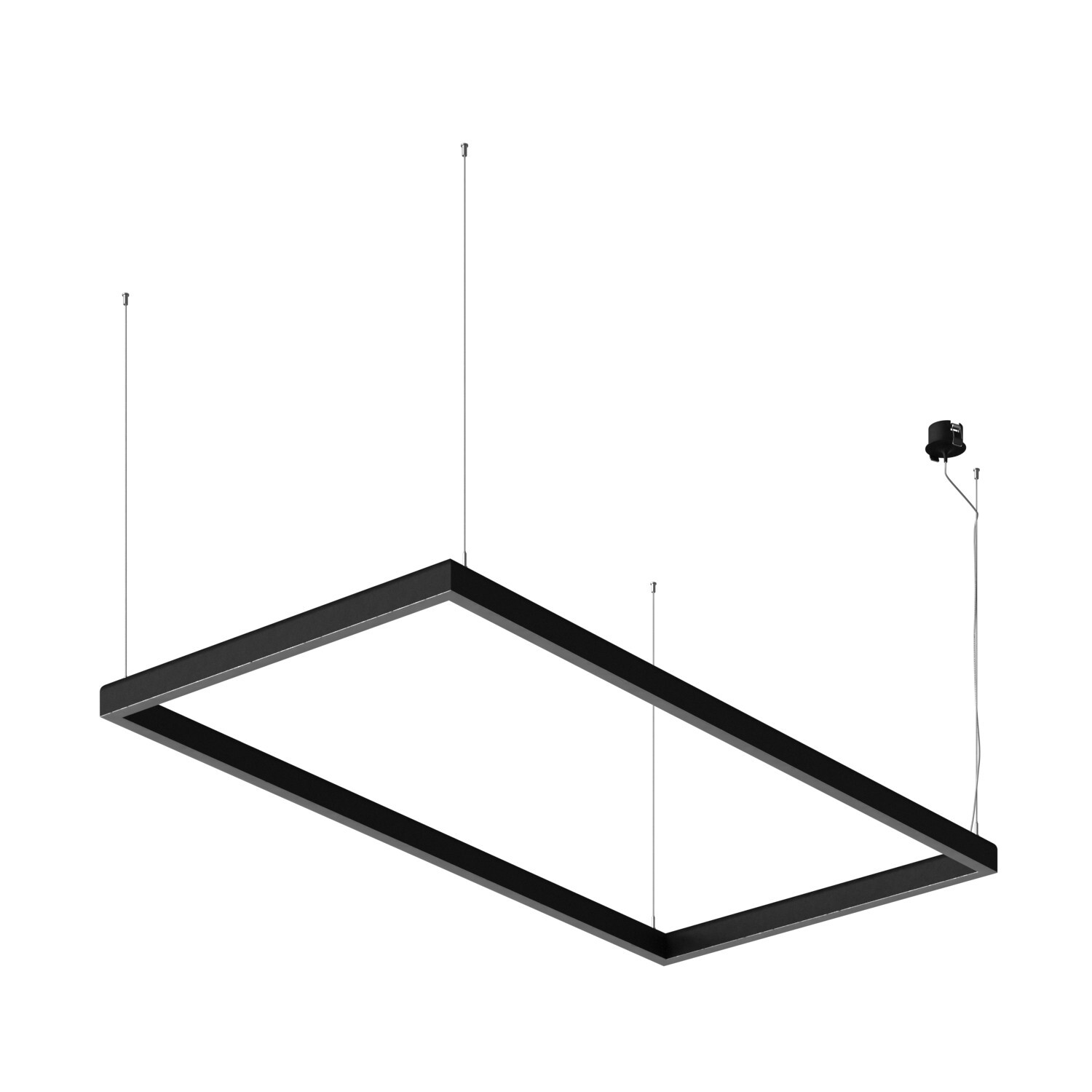 Подвесной светодиодный светильник Ledron SKYLINE Basic 670х1335 Black 3000K