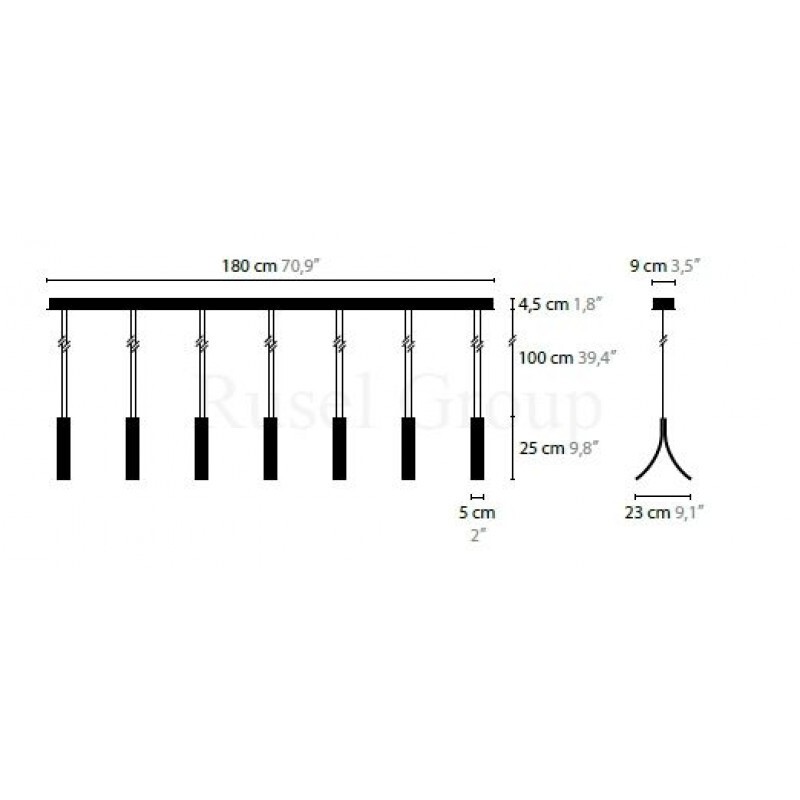 Подвесной светильник ILFARI STREAM H7 13740