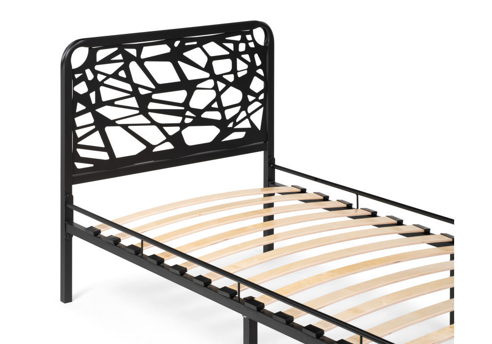 Кровать Woodville Кубо 90х200 черный 533090