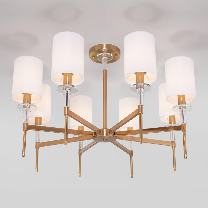 Люстра на штанге Eurosvet 60132/8 латунь