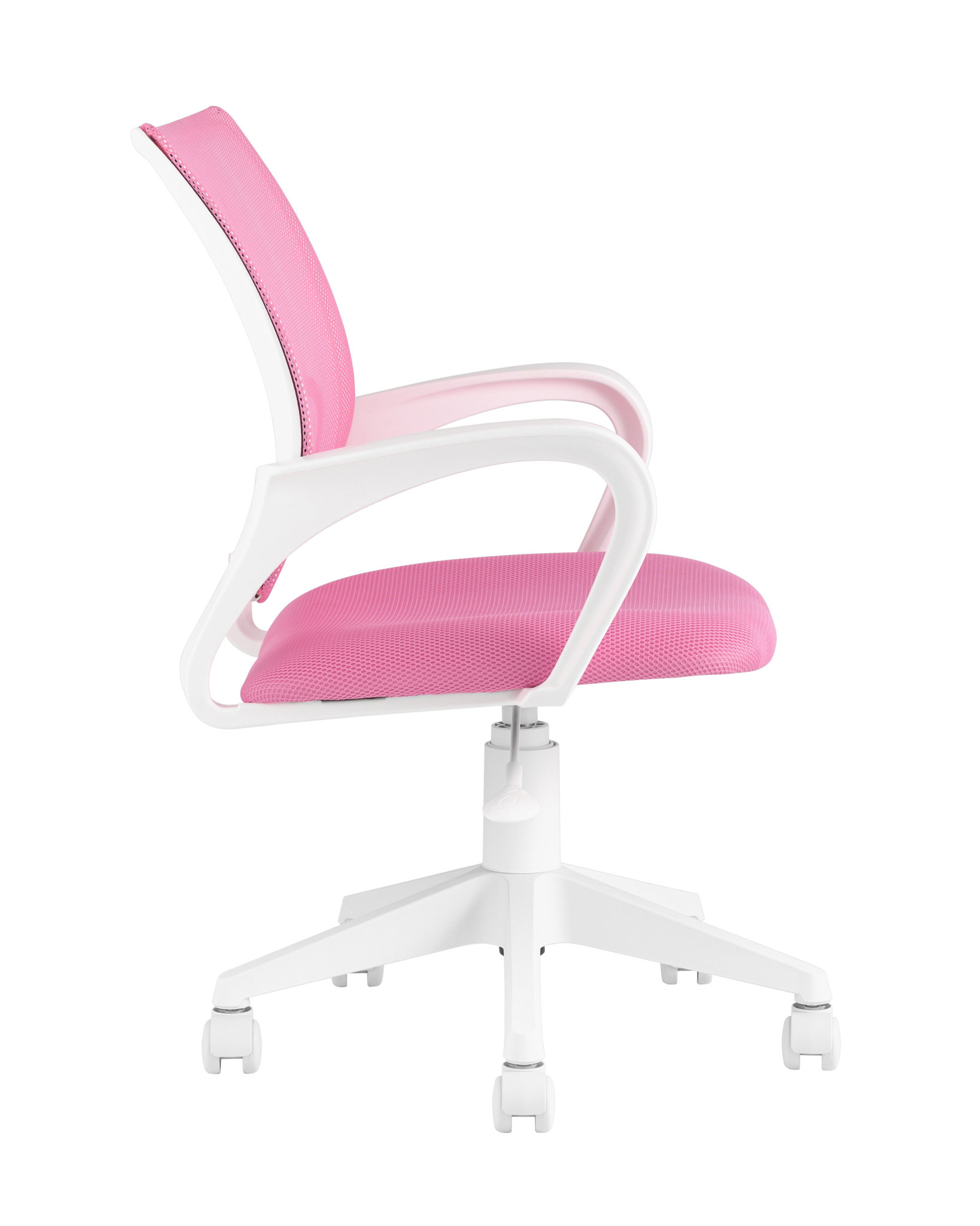 Кресло офисное TopChairs ST-BASIC-W розовый крестовина пластик белый Stool Group