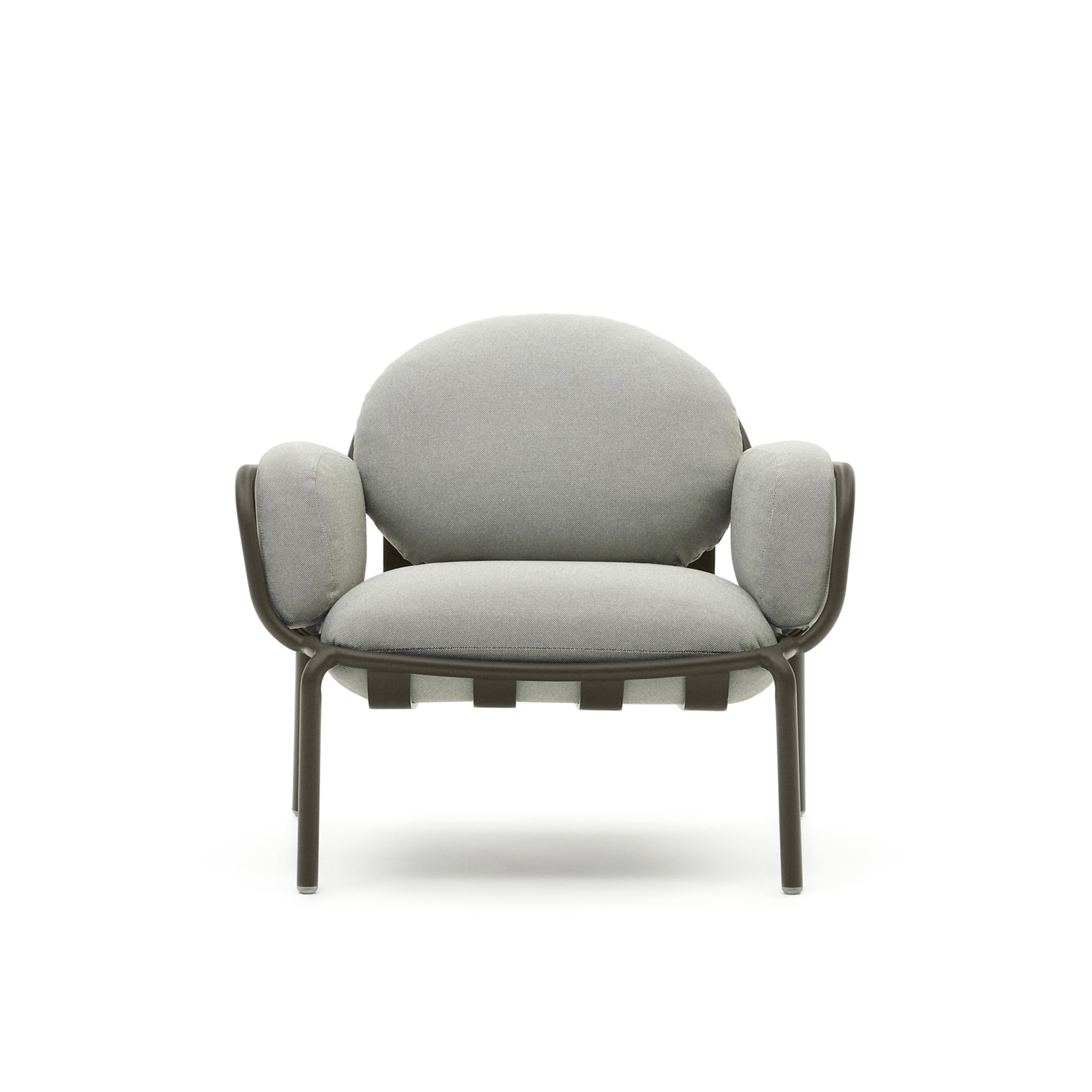 Садовое кресло Joncols серое с зеленой алюминиевой отделкой La Forma 459043