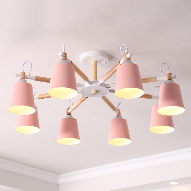 Люстра на штанге VARDA 8 lamps Pink by ImperiumLoft