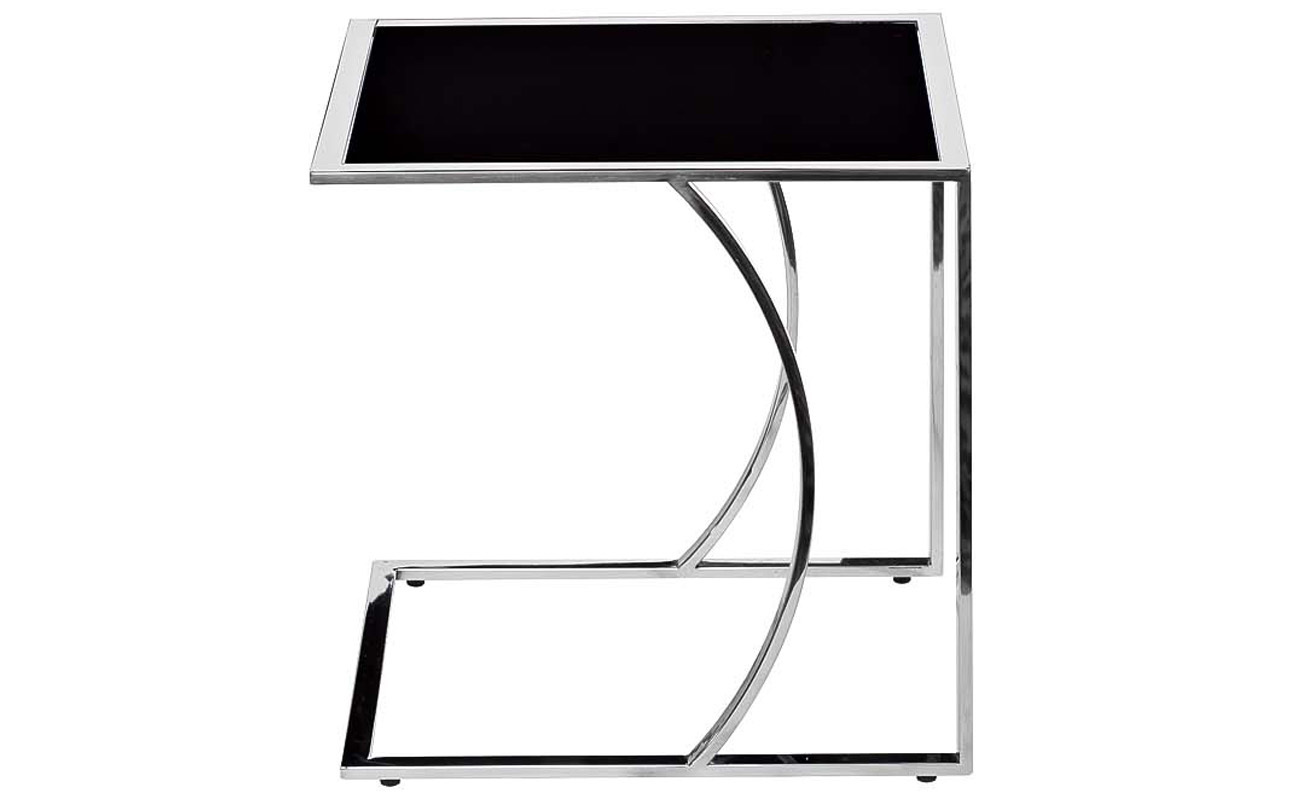 Стол журнальный приставной серебряный Garda Decor 13RXNT5076M-SILVER