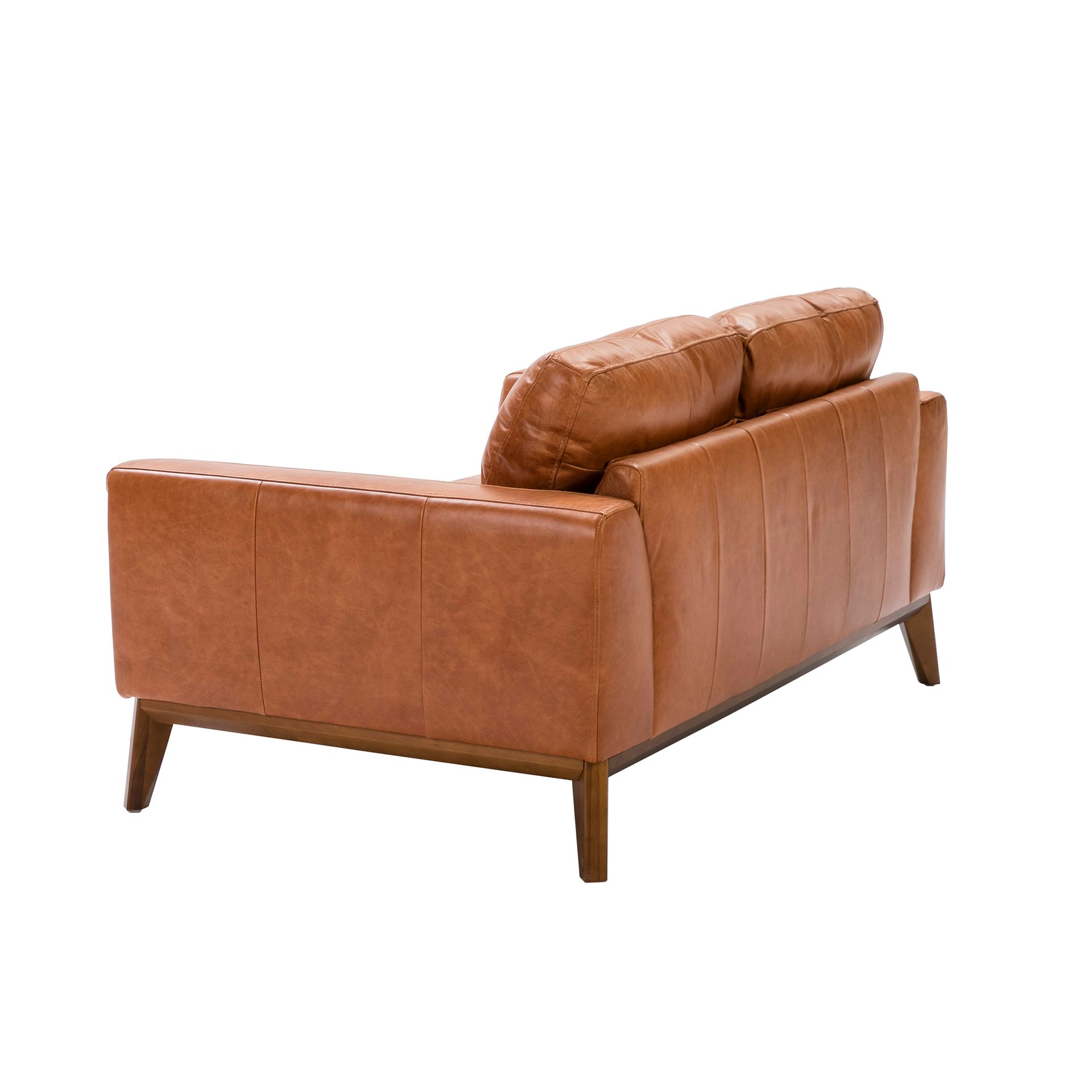 Диван из кожи KF1016-2P /6046 светло-коричневый Angel Cerda