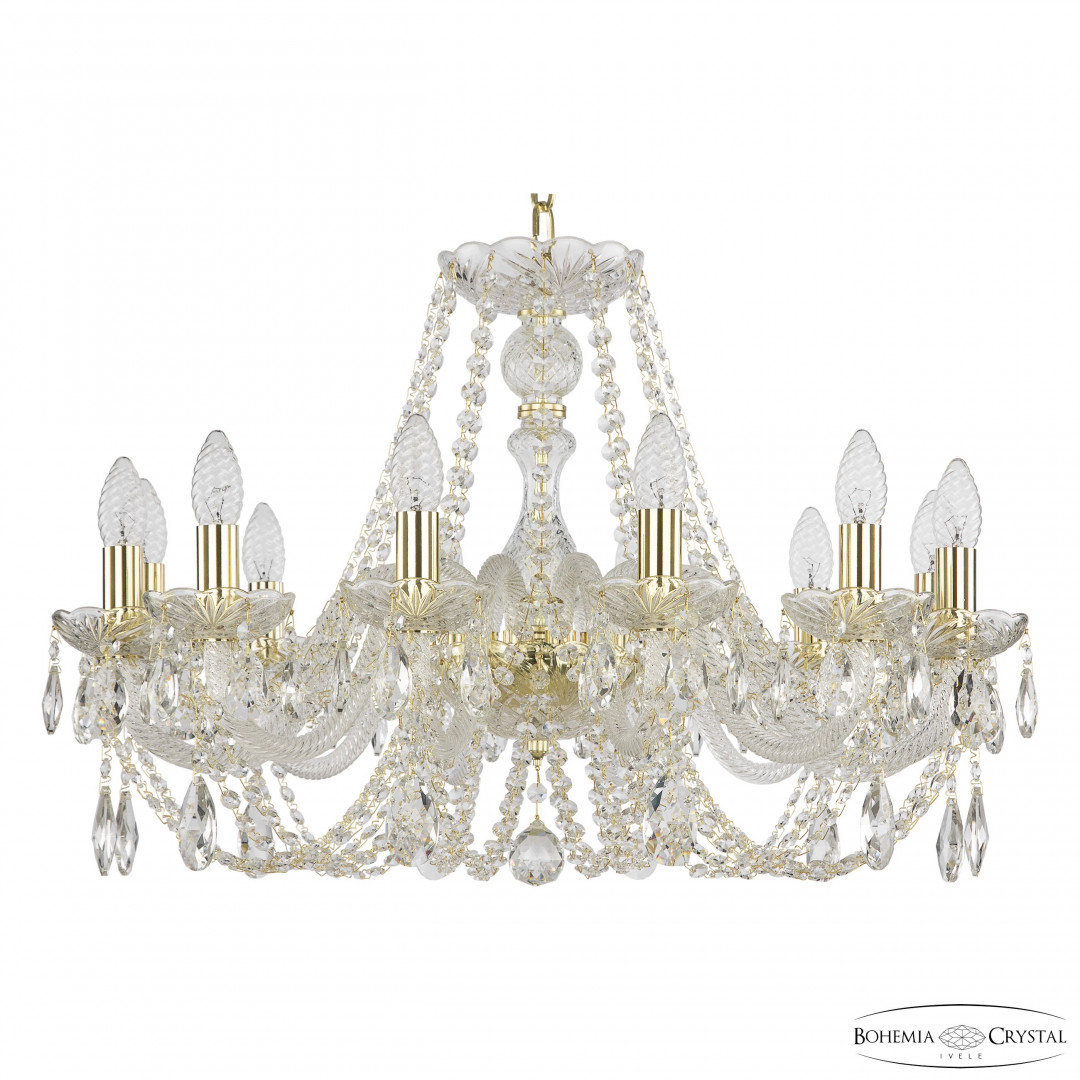 Люстра хрустальная 101/12/240 G Bohemia Ivele Crystal