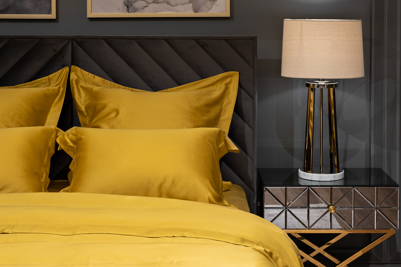 Комплект из 2х наволочек Сопрано 70х70см горчичный Garda Decor 131SH-4222-NAV SOPR GORCH