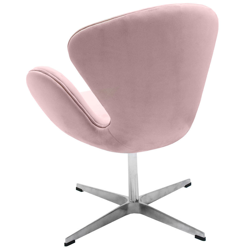 Кресло SWAN CHAIR пудровый, искусственная замша Bradex Home FR 0659