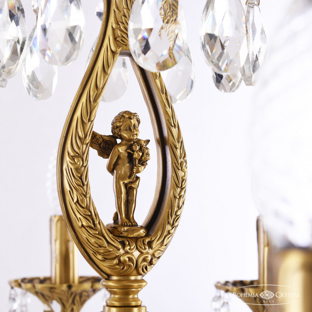 Люстра бронзовая с хрусталём 72401/10/210 B FP FA10S