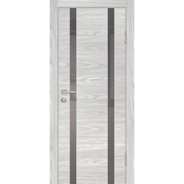 Межкомнатная дверь Graf P-9 серый лакобель Дуб скай бежевый (2000 х 600)