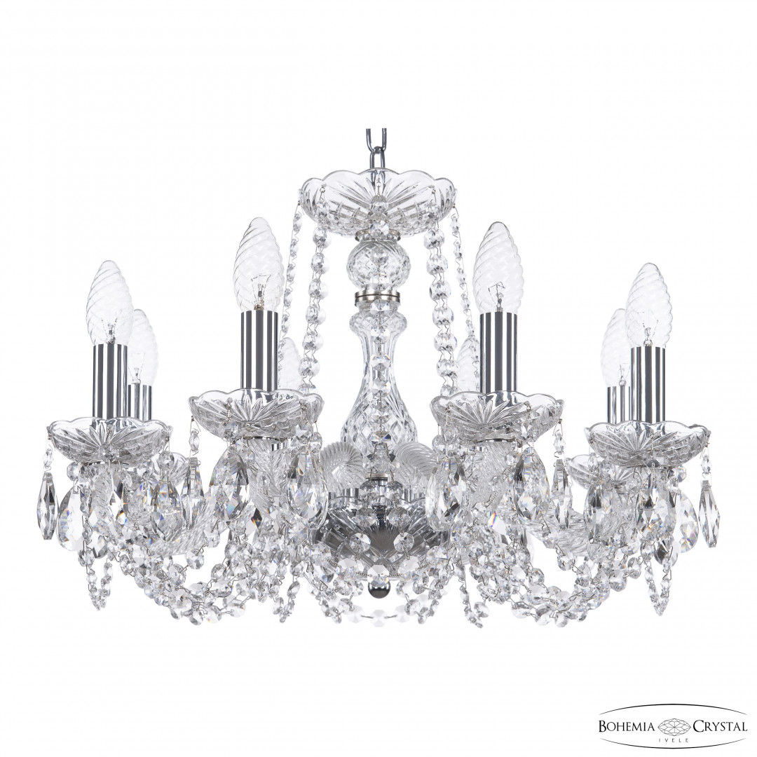 Люстра хрустальная 119/8/165 Ni Bohemia Ivele Crystal