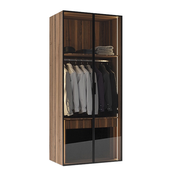 Шкаф двухдверный цвет орех Garda Decor 140SA-111OR-ST