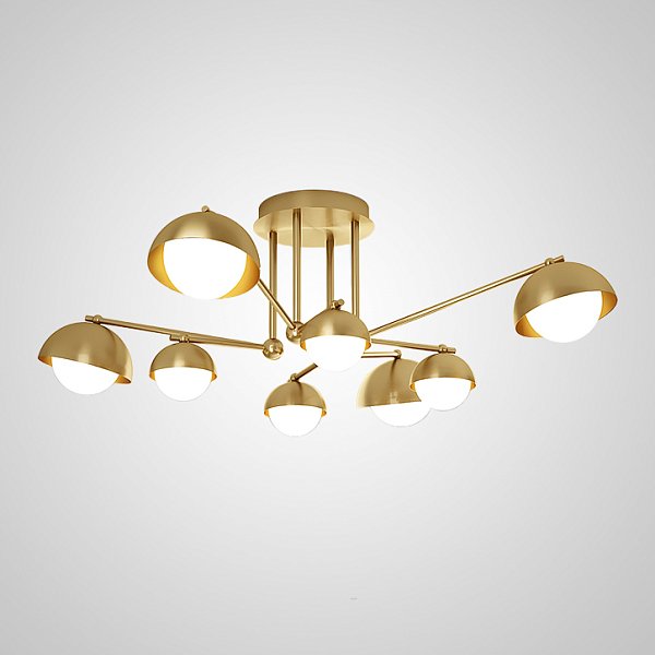 Потолочная люстра FABIANA L8 Brass by ImperiumLoft