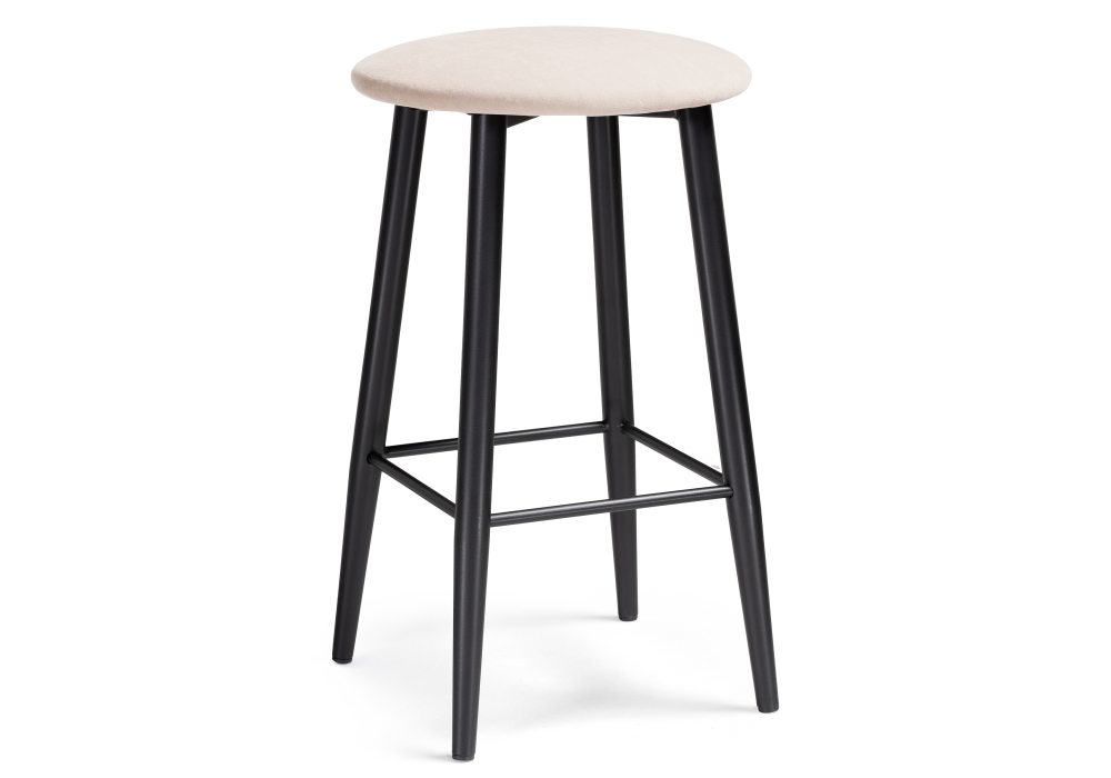 Барный стул Woodville Гангток катания айвори / черный матовый 507425