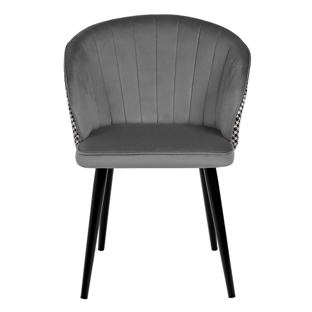 Стул Paola тёмно-серый с жаккардом Bradex Home RF 0261