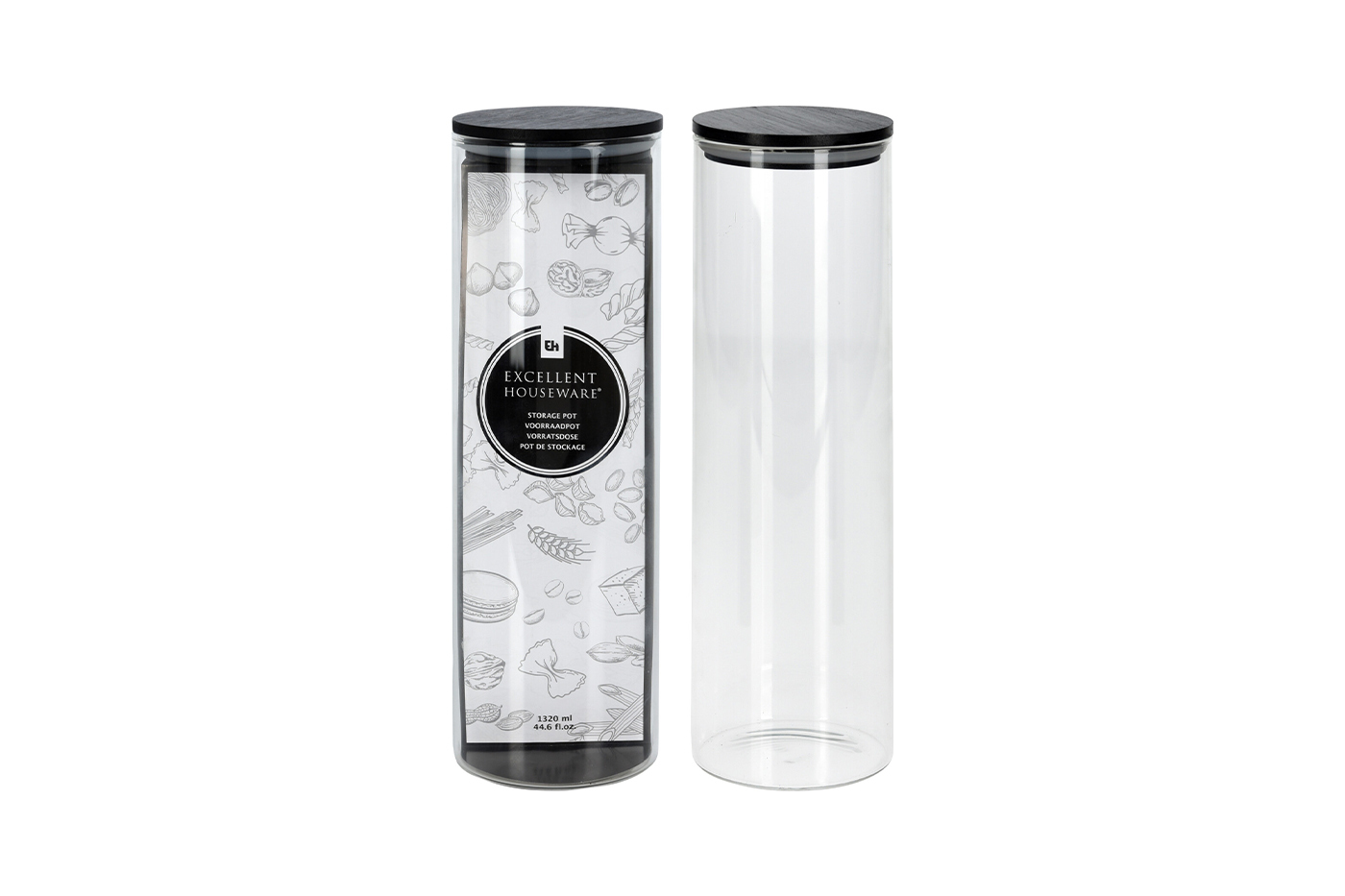 Банка для сыпучих продуктов 1,32 л Garda Decor CD1002520