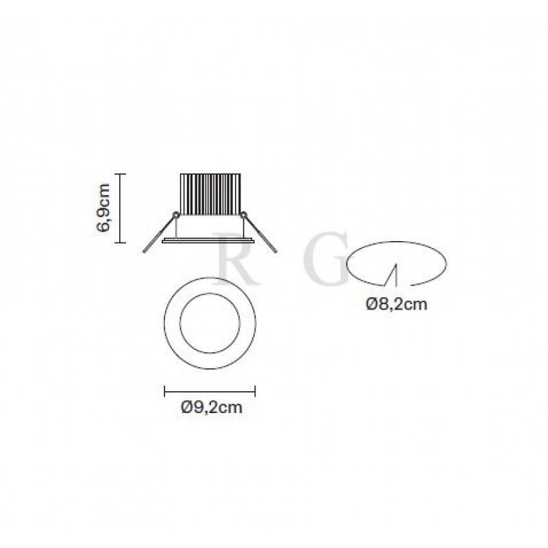 Встраиваемый поворотный светильник Fabbian Venus F40 F01 01
