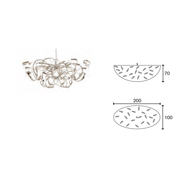 Люстра Brand Van Egmond Delphinium Oval 200