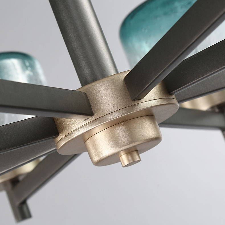 Подвесная люстра POT D70 5 lamps Blue by ImperiumLoft