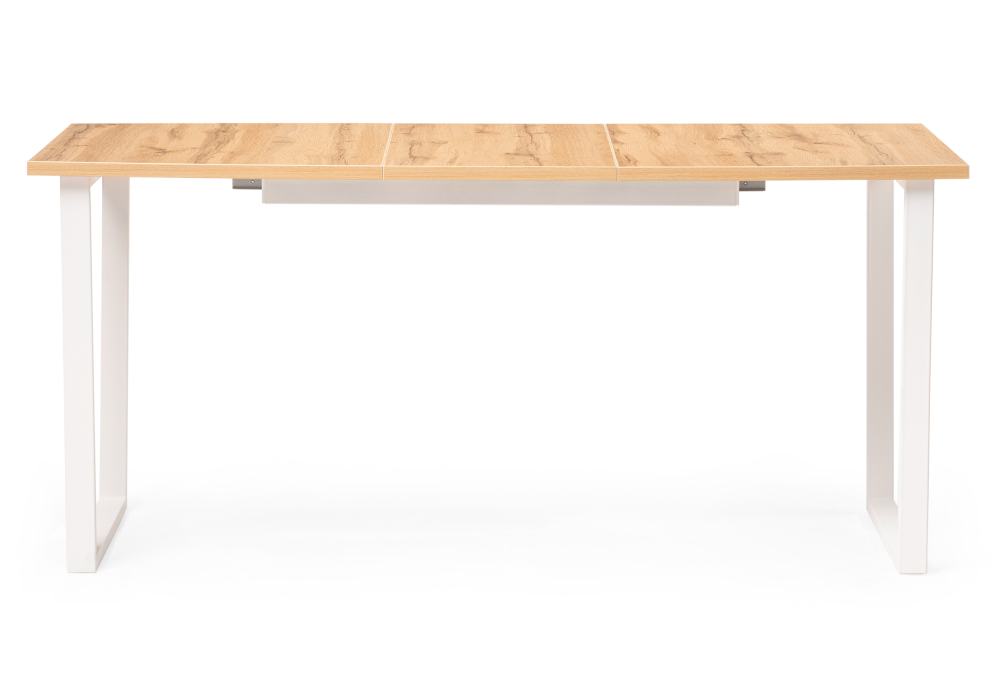 Стол деревянный Woodville Лота Лофт 120 25 мм дуб вотан / белый матовый 489670