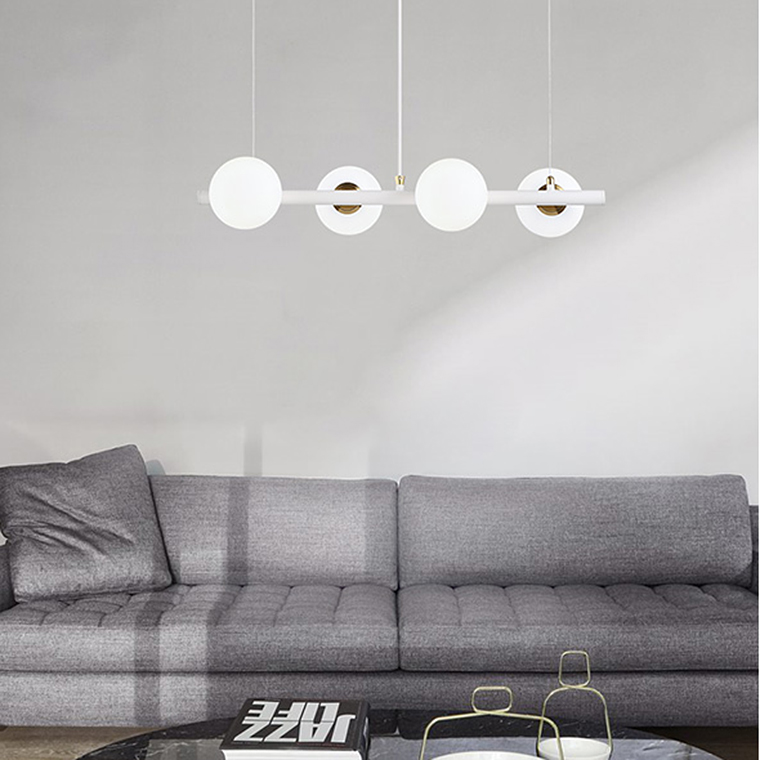 Подвесной Реечный Светильник Hakon L Белый By Imperiumloft