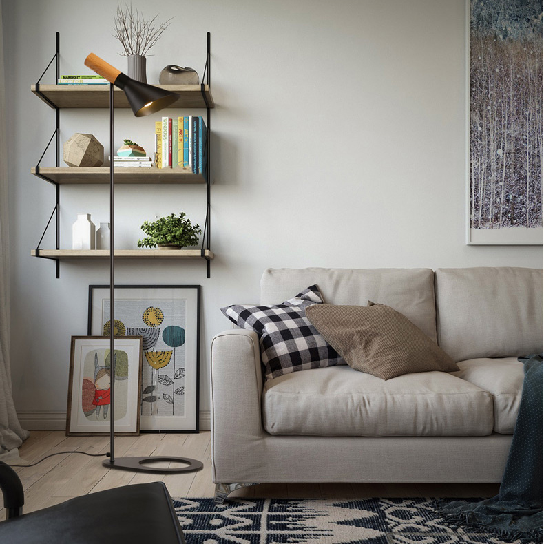 Торшер AJ Floor by Arne Jacobsen for Louis Poulsen Black by ImperiumLoft