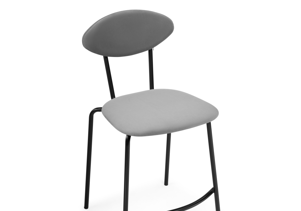 Барный стул Woodville Коумо катания сильвер / черный матовый 516471