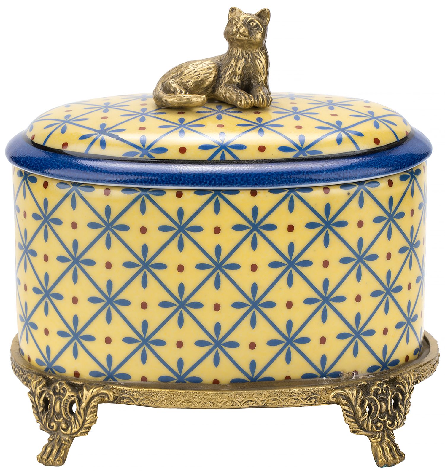 Шкатулка на ножках с кошечкой Glasar B788/HY2204