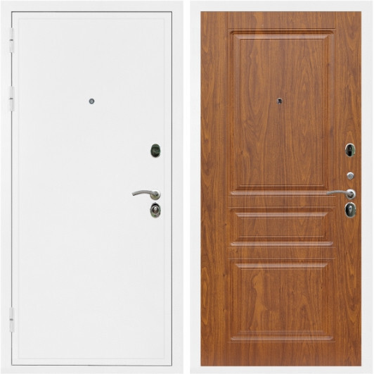 Дверь входная Graf Престиж Белая шагрень / МДФ 16 мм ФЛ-243 Мореная береза