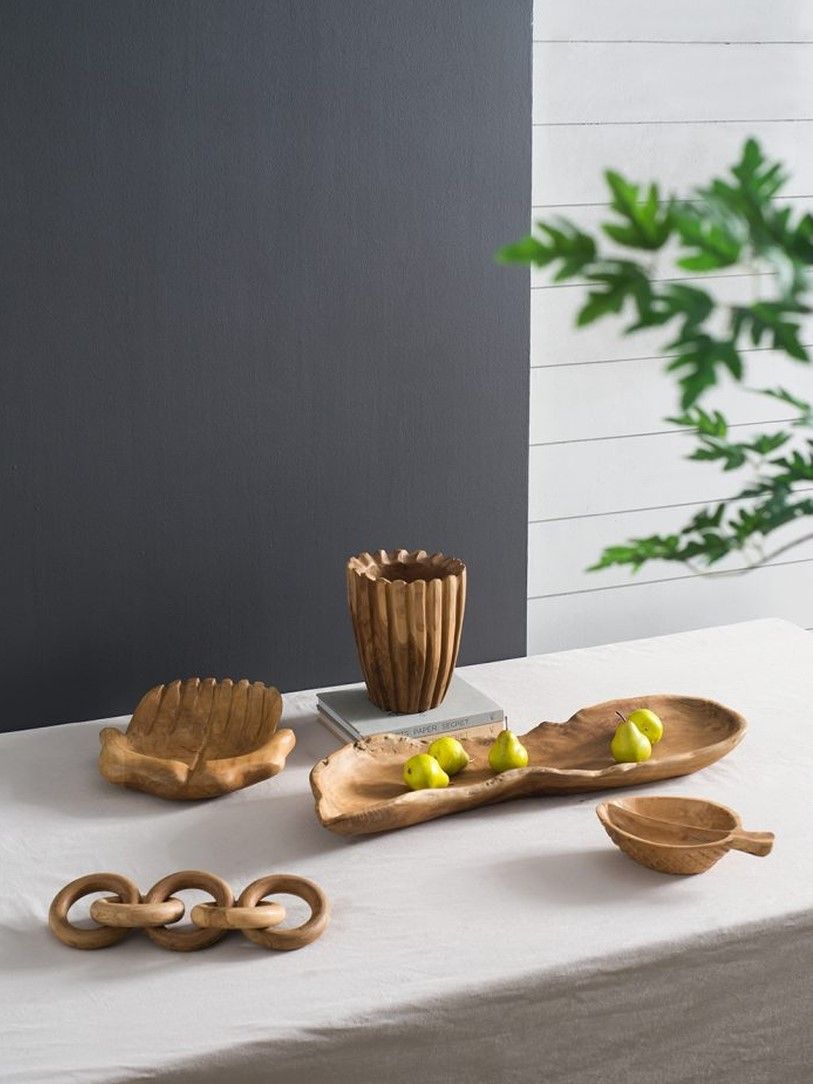 Чаша из тикового дерева Glasar 70652