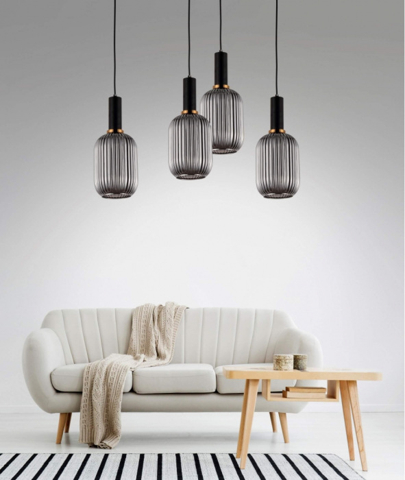 Подвесной светильник Lumina Deco LDP 1218-1 GY+BK