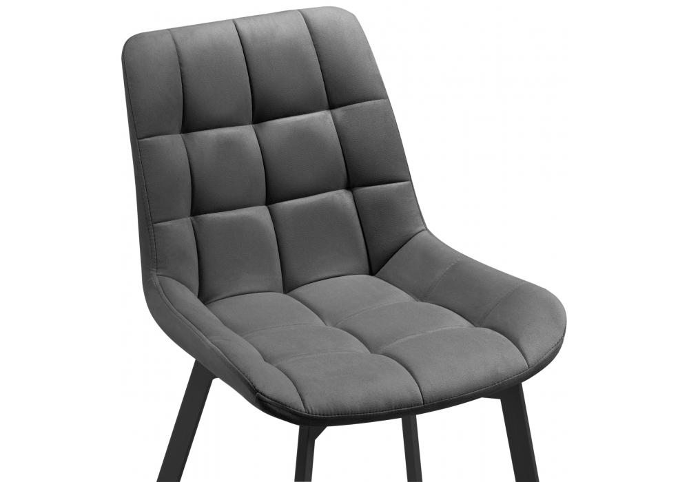 Стул Woodville Челси черный / темно-серый 489745