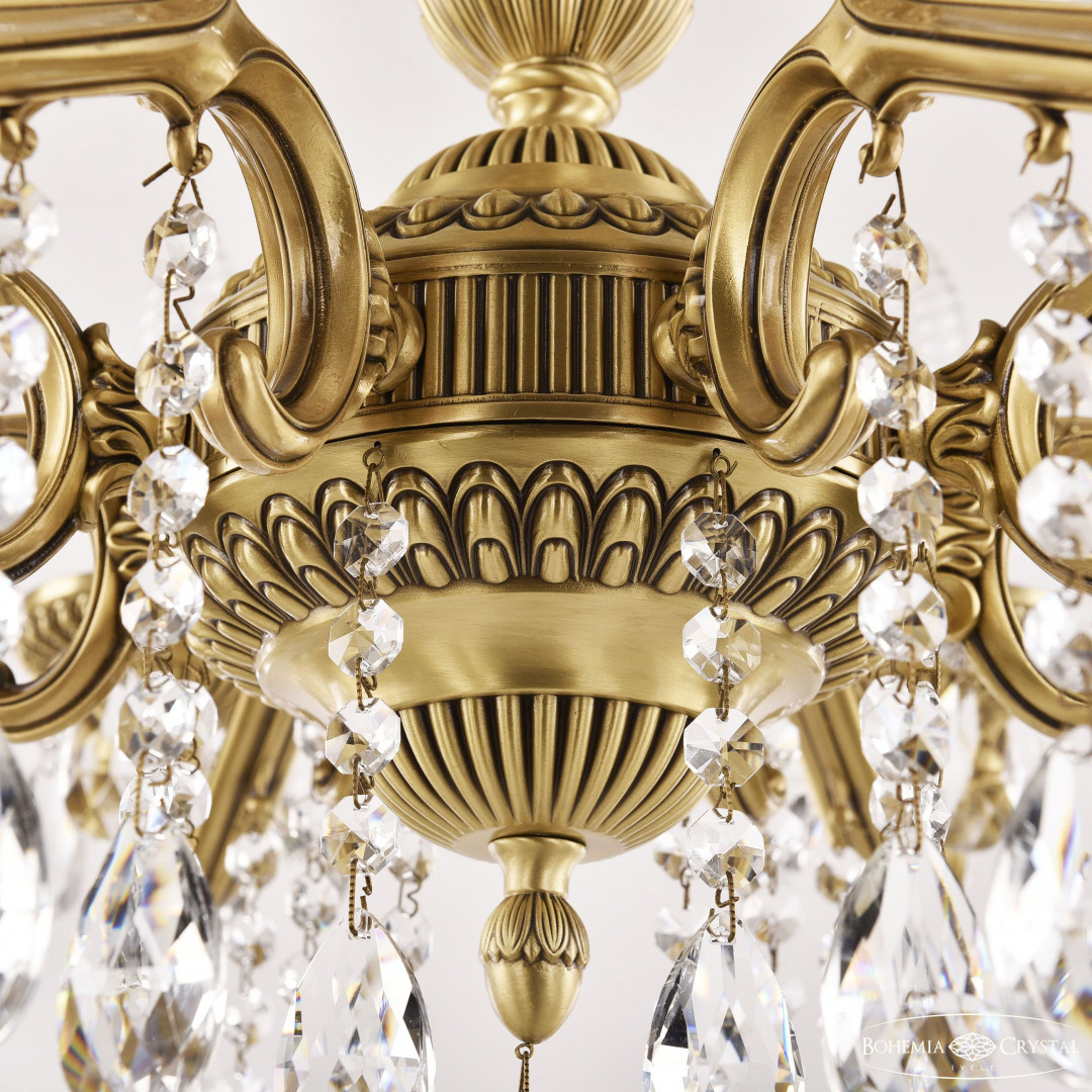 Люстра бронзовая с хрусталём 75102/8/210 A FP
