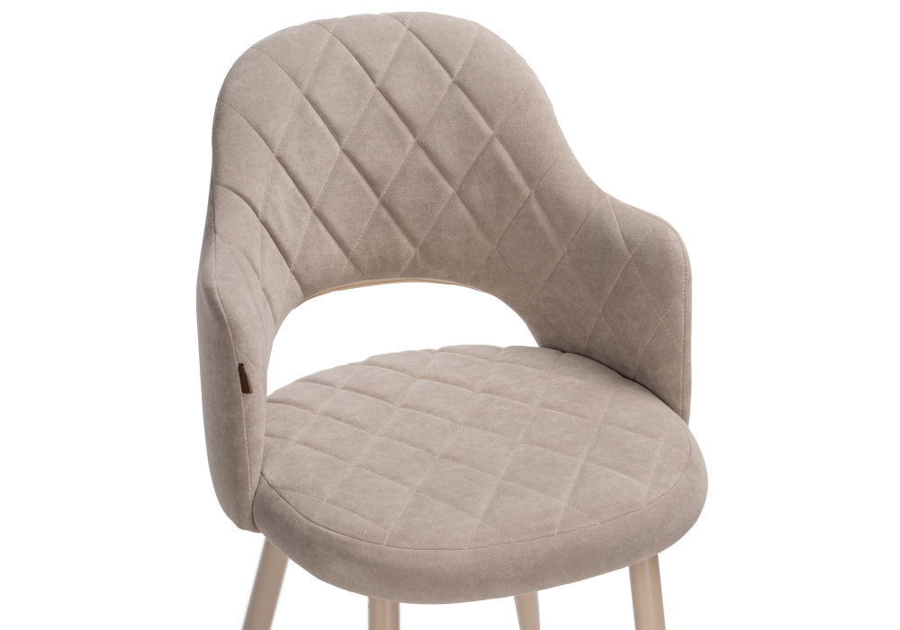 Стул Woodville Гутрид ромбы спереди капучино 504184