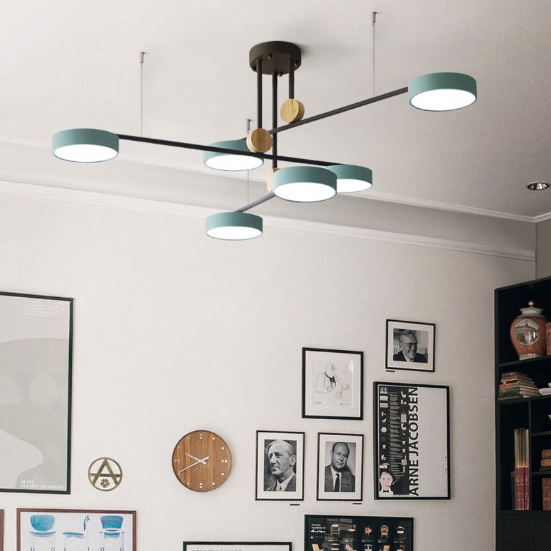 Люстра на штанге TECHNUM COLOR LED Grey by ImperiumLoft