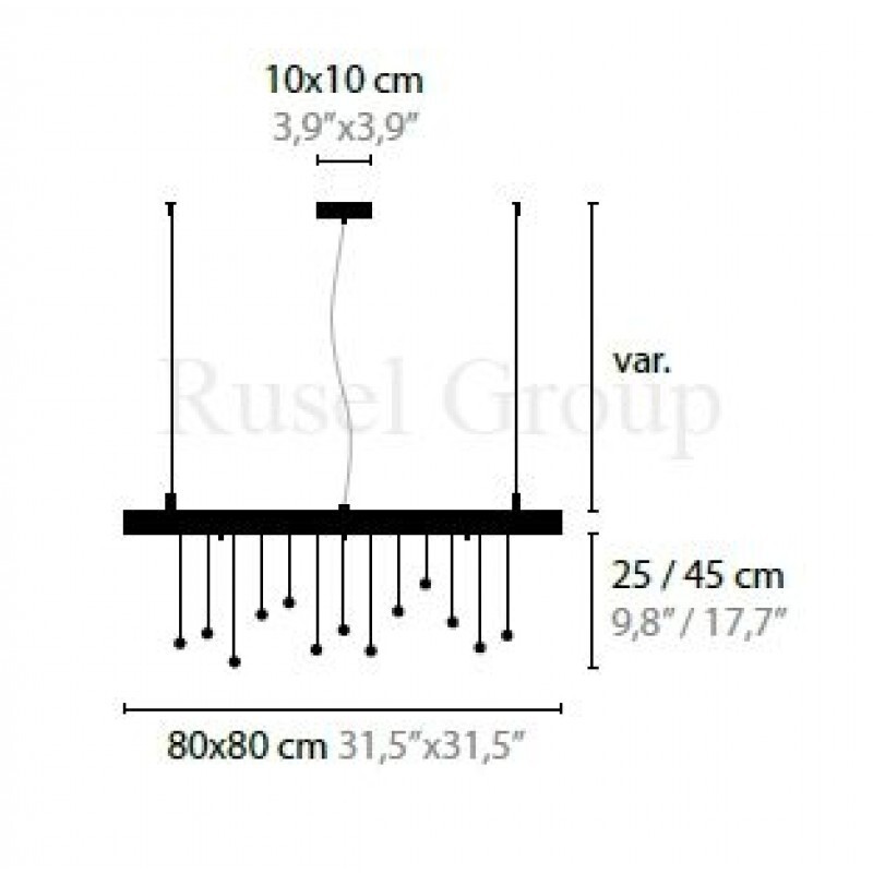 Подвесной светильник ILFARI SPRANKLING DISK 800 H9