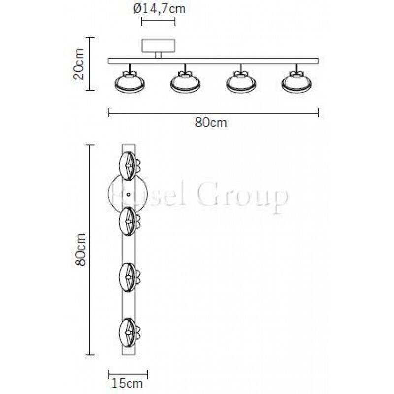 Настенно-потолочный светильник Fabbian Swing D48 G05 51