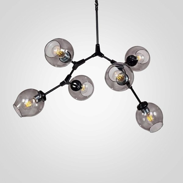 Люстра Branching Bubble Chandelier 6 Black by ImperiumLoft