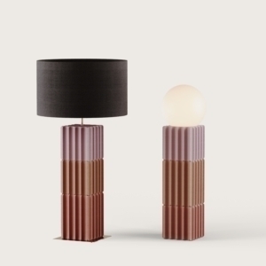 Настольная лампа Pire NAC 140/3 Matt black с абажуром 801021/41 Aromas del Campo