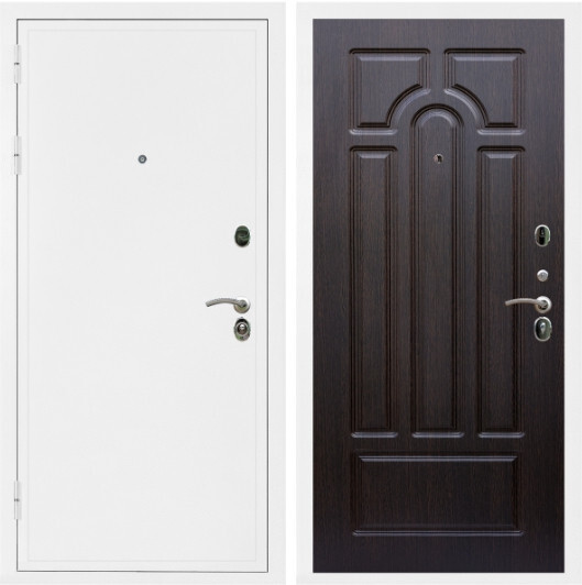 Дверь входная Graf Престиж Белая шагрень / МДФ 6 мм ФЛ-58 Венге