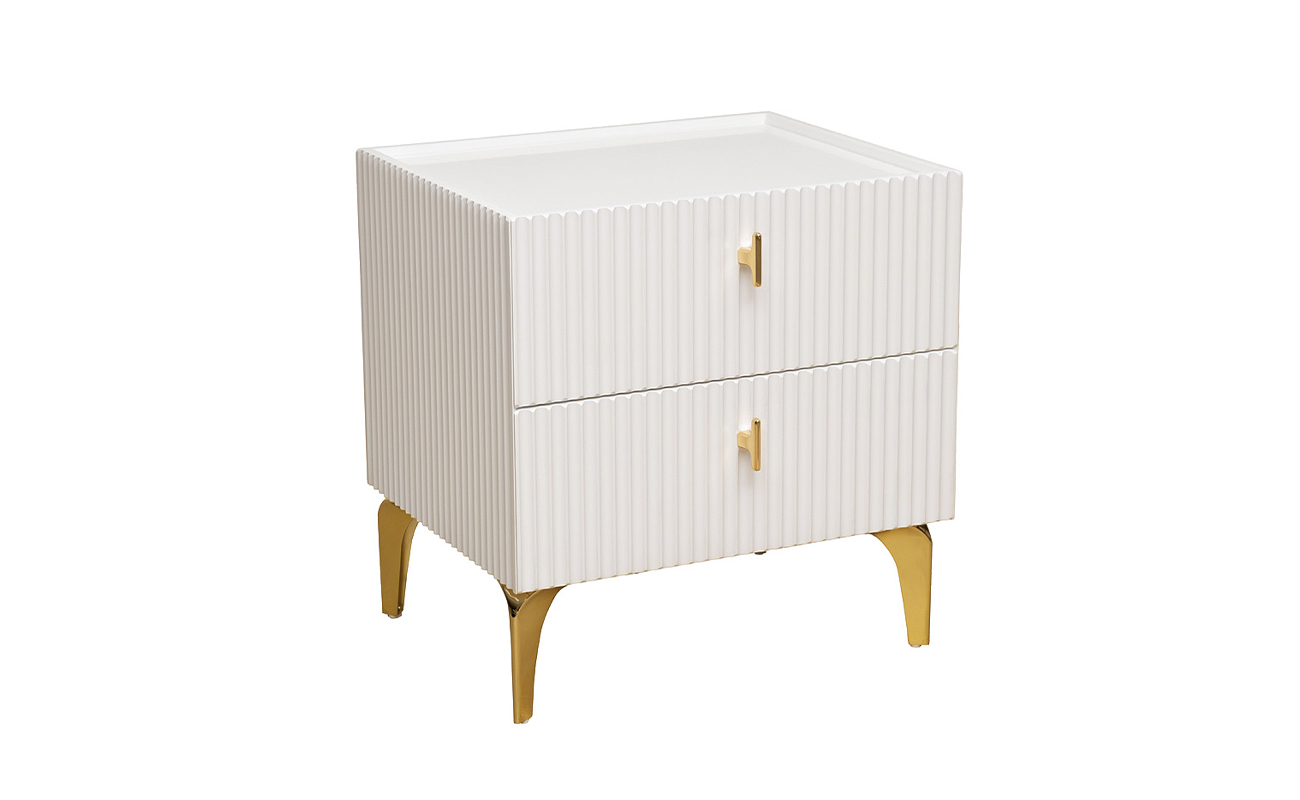 Тумбочка прикроватная Doria белая Garda Decor GD-00003