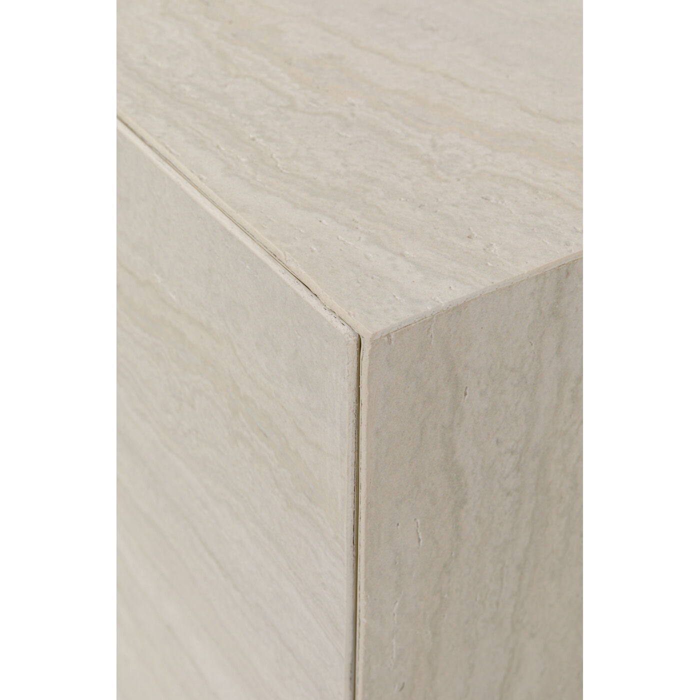 Стол приставной Travertino Drawer 45x45cm KARE 71052