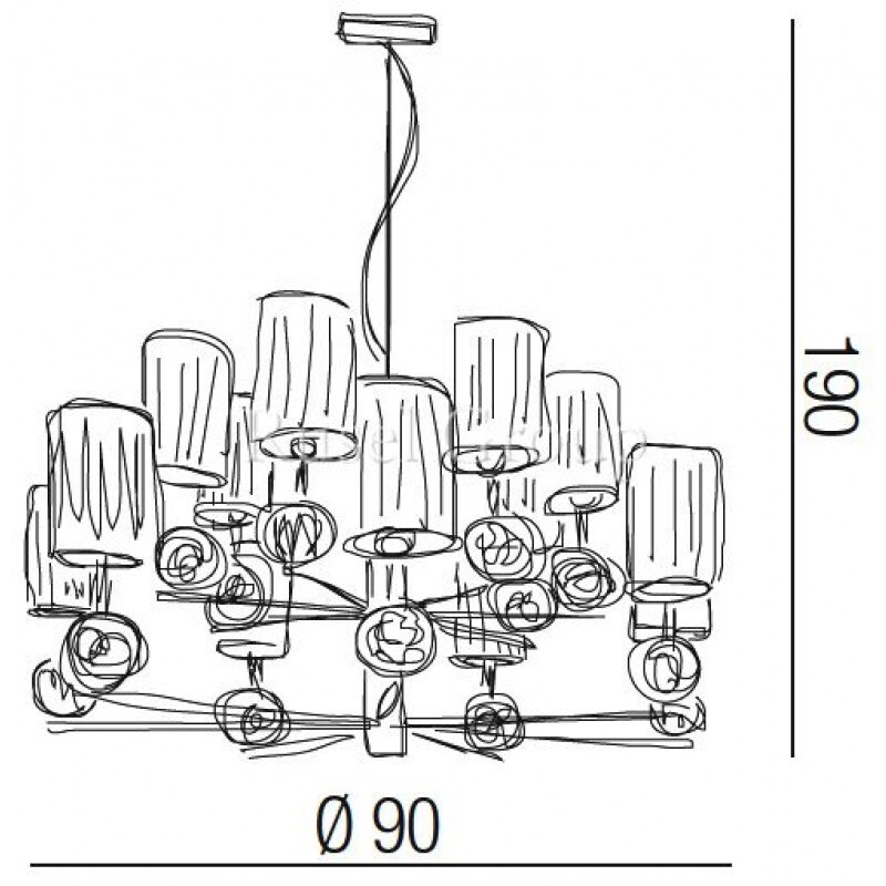 Люстра Kolarz LARA 1095/7+7