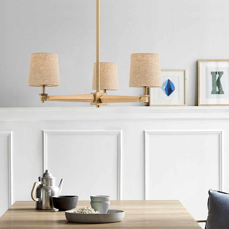 Люстра Jorgenson D70 White/Light wood by ImperiumLoft