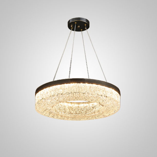 Кольцевая люстра OLAGUS ONE А D50 Black by ImperiumLoft