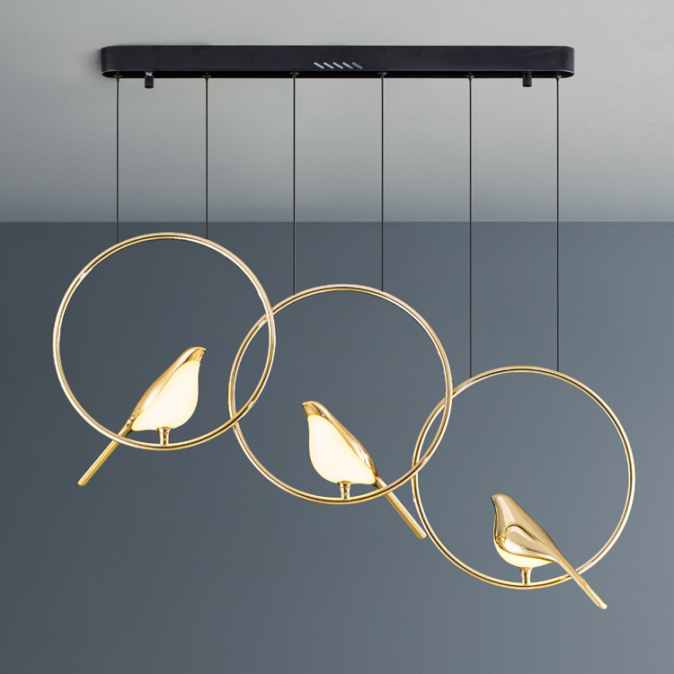 Подвесной светильник NOMI 3 gold black 3000К by ImperiumLoft