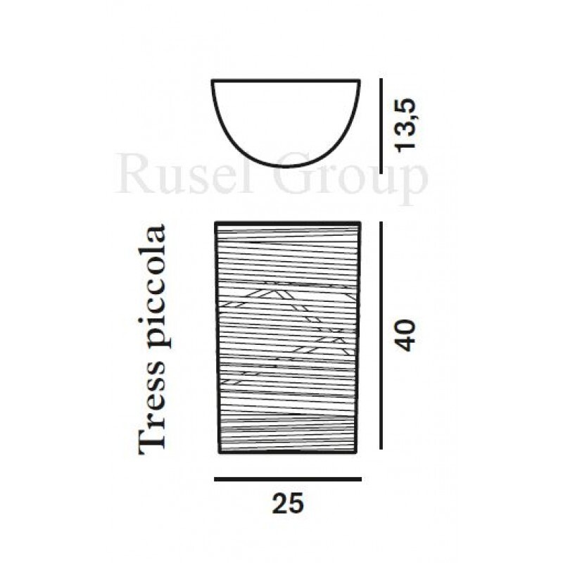 Настенный светильник Foscarini Tress piccola parete