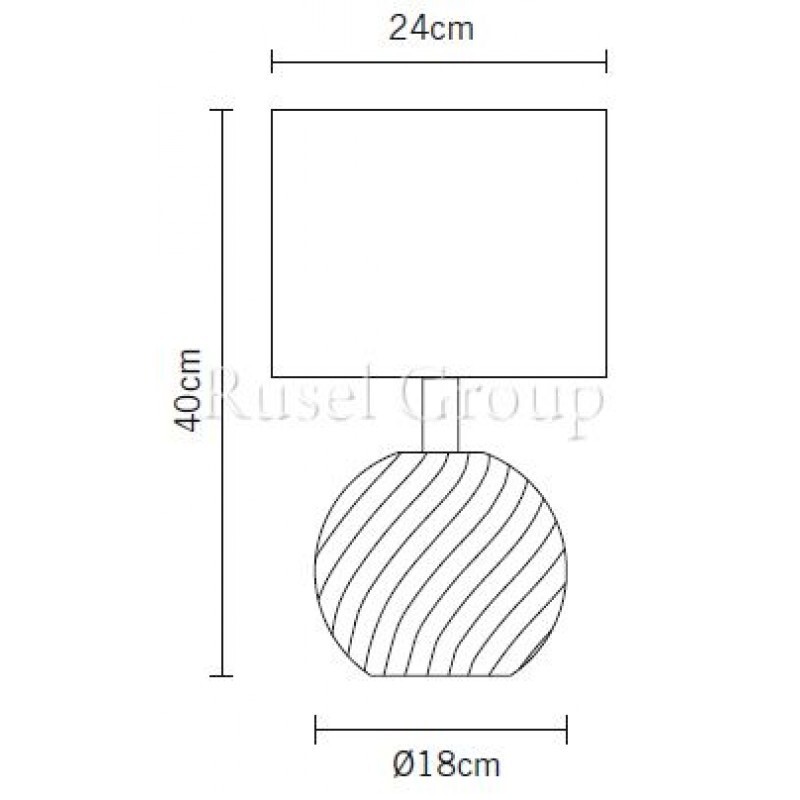 Настольная лампа Fabbian Swirl D82 B03 02 Настольная лампа Fabbian Swirl D82 B03 02