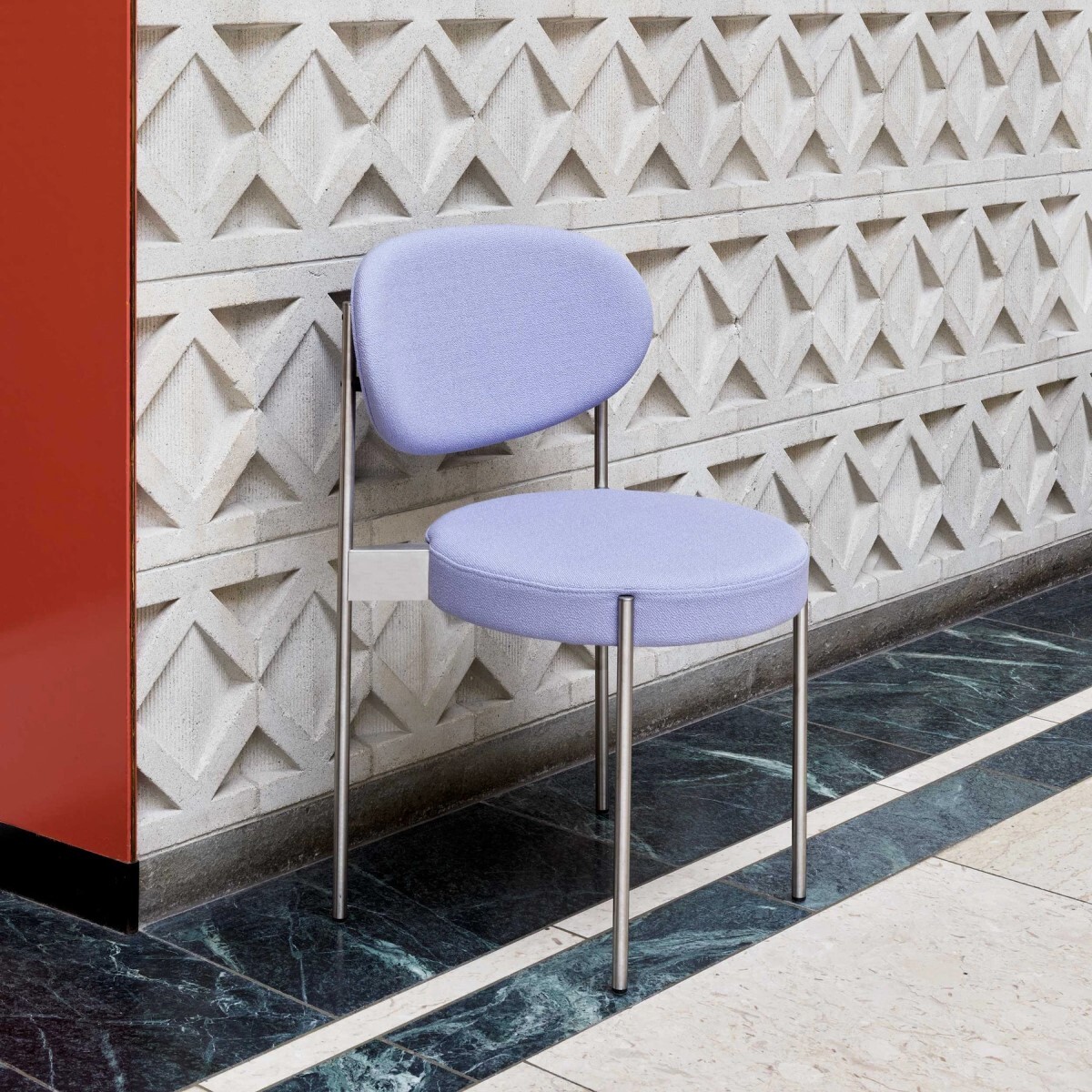 Обеденный стул Verpan 430 BRUSHED STEEL